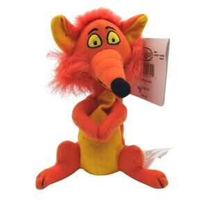 Fox 7" Bean Bag Plush Mary Poppins Disney Stuffed Animal New With Tags Orange